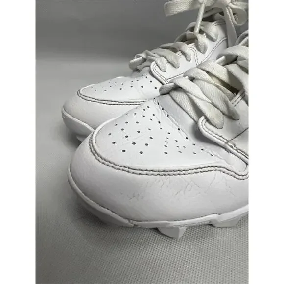 Nike Air Jordan 1 Mid Youth Multisport Cleat White Youth Size 5.5 HF6883-100 - Picture 2 of 12